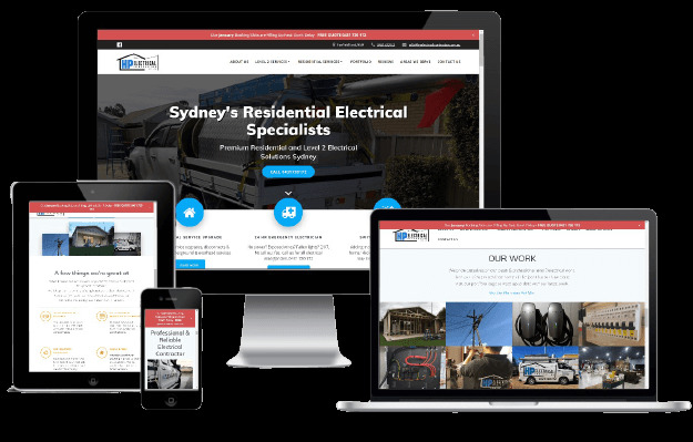 Websites Polar Web Design Portfolio - HP Electrical Contractor