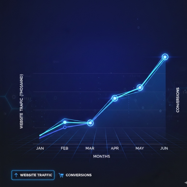 SEO growth results from Polar Web Agency showing increased website traffic, lead generation, and conversions driven by technical SEO and Google search marketing strategies. SEO growth results from Polar Web Agency showing increased website traffic, lead generation, and conversions driven by technical SEO and Google search marketing strategies.